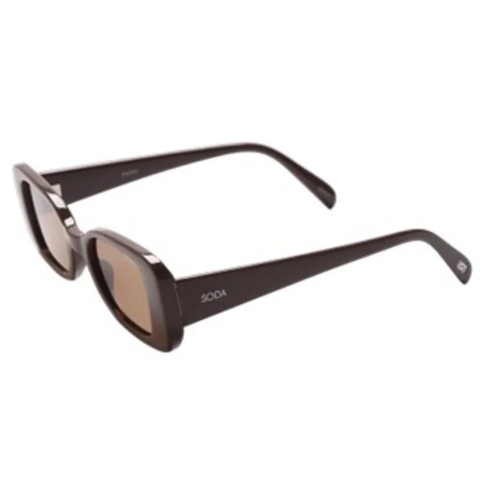 NEW SODA Bambi Coffee / Brown Lens Polarized UV400 Glasses